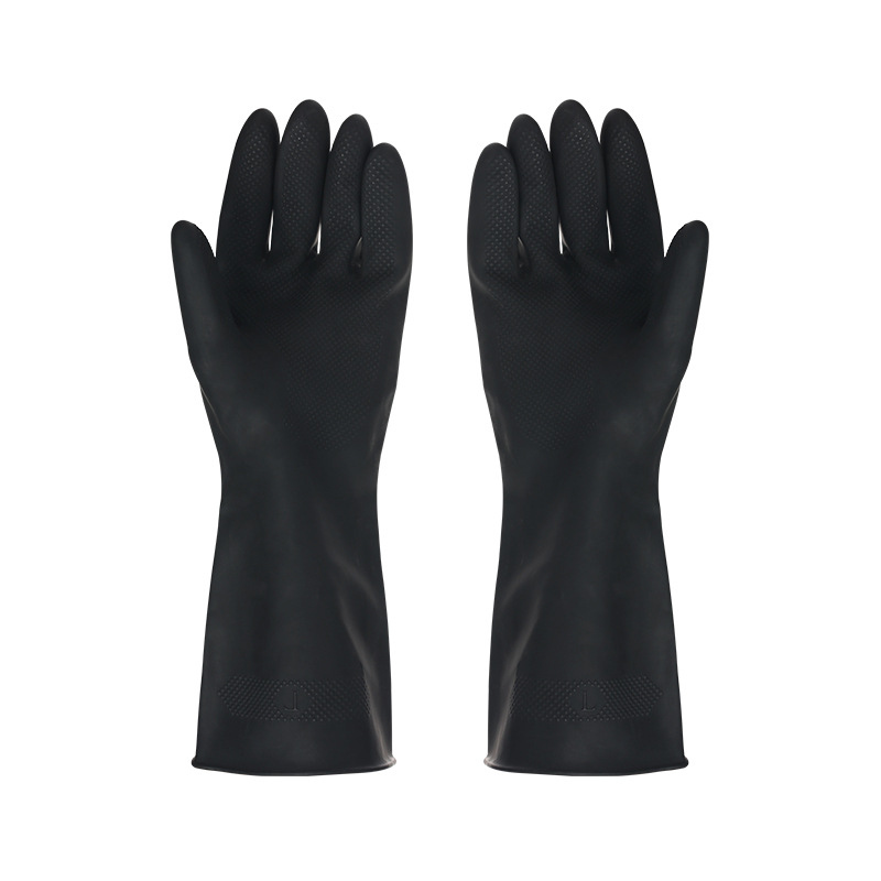 1 Pair Black Gloves Home Washi - Rubber Glove Cleaning recension och pris