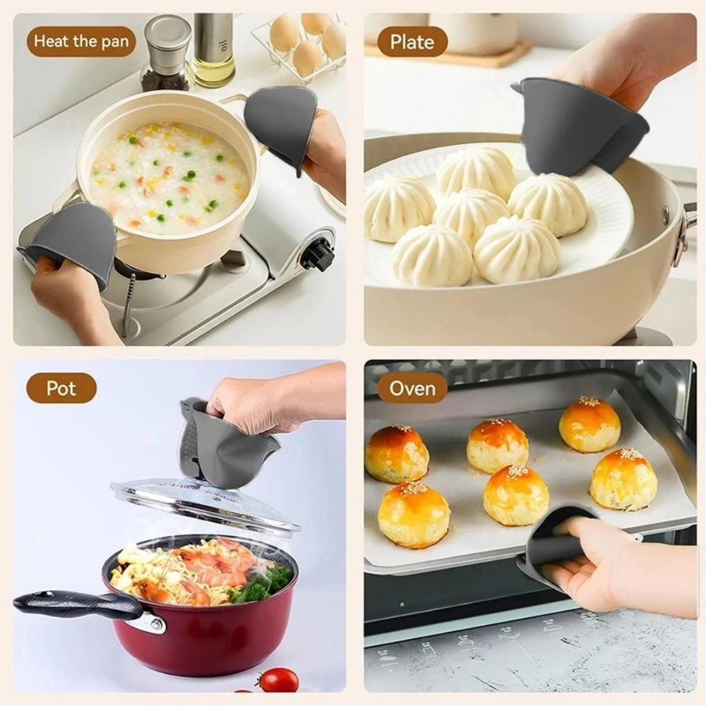 Silicone Anti-heat Gloves 2pcs - Oven Mitt Silicone recension och pris