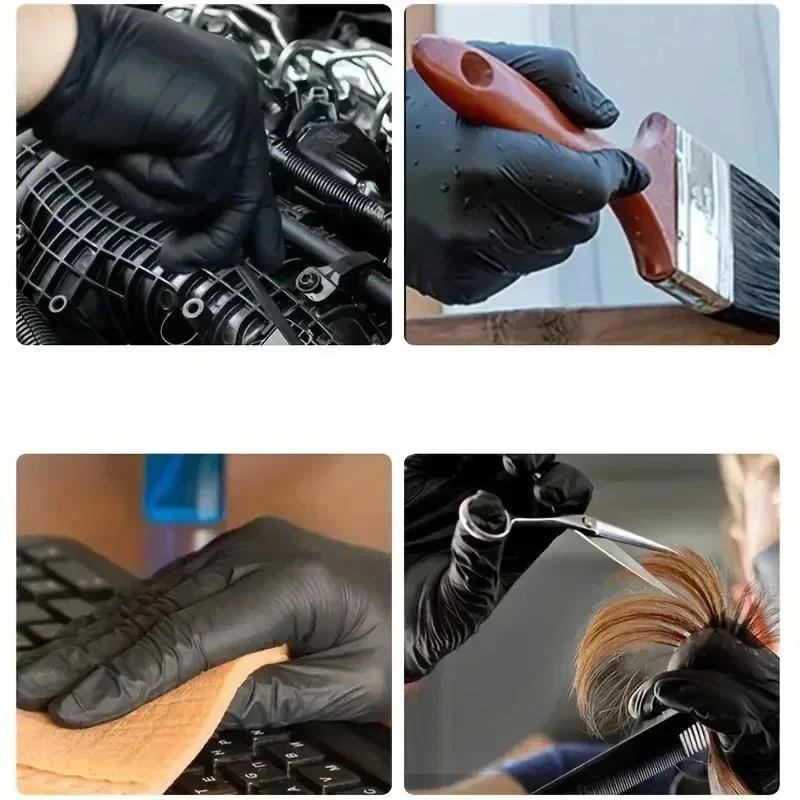 Black Disposable Gloves Unisex - Latex Disposable Glove recension och pris