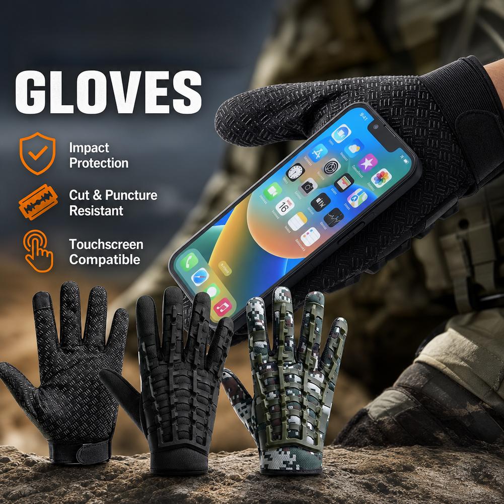 Tactical Gloves Touchscreen Mo - Work Glove Impact recension och pris