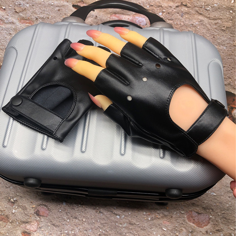 Women Punk Nightclub Hip Hop S - Leather Driving Glove recension och pris