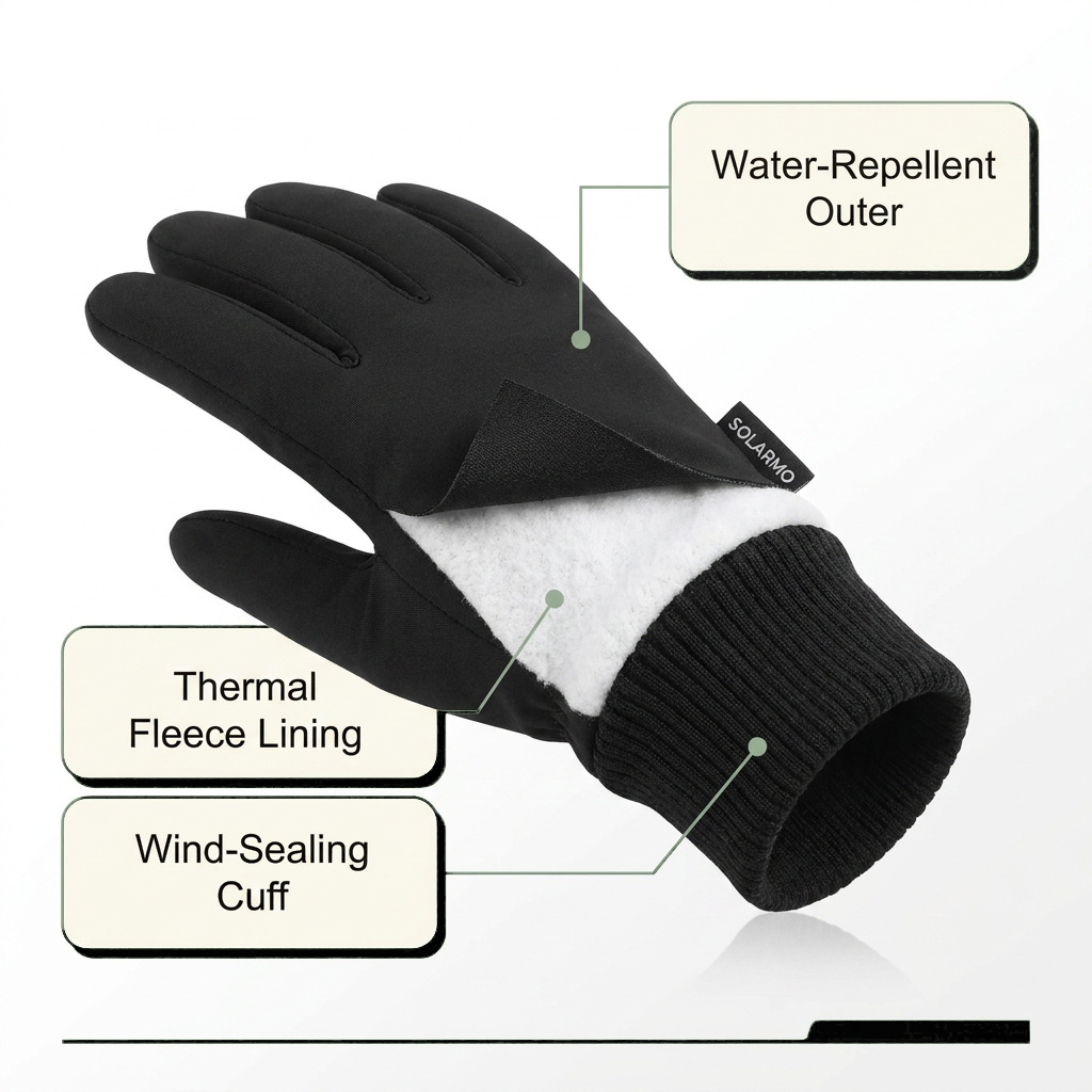 Cold Weather Cycling Gloves, T - Winter Glove Insulated recension och pris